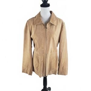 VTG Bernardo Women's Genuine Leather Suede Jacket